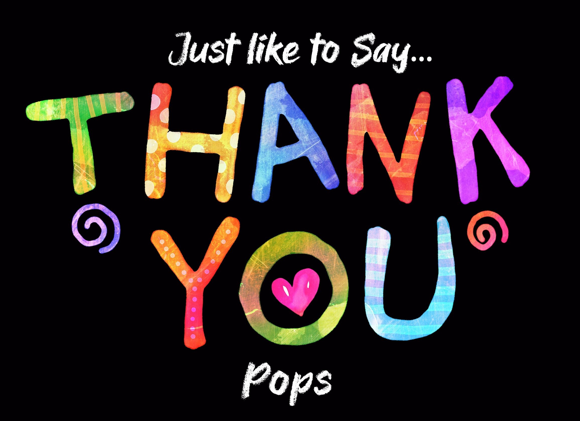 Thank You 'Pops' Greeting Card