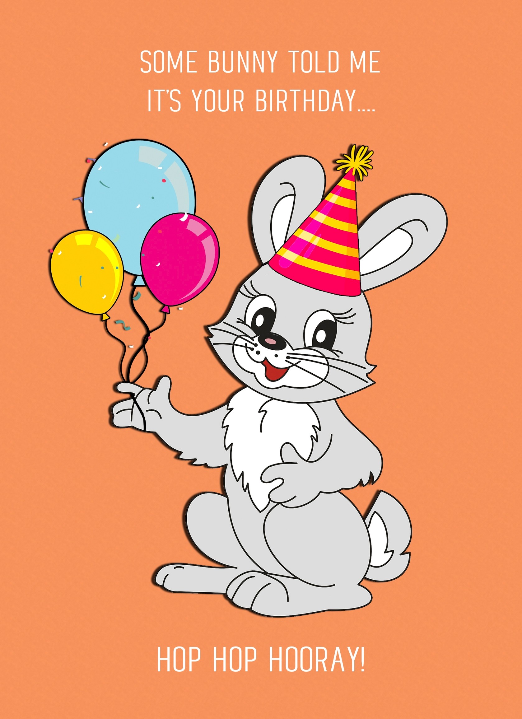 Punny Animals Rabbit Birthday Funny Greeting Card (Some Bunny)