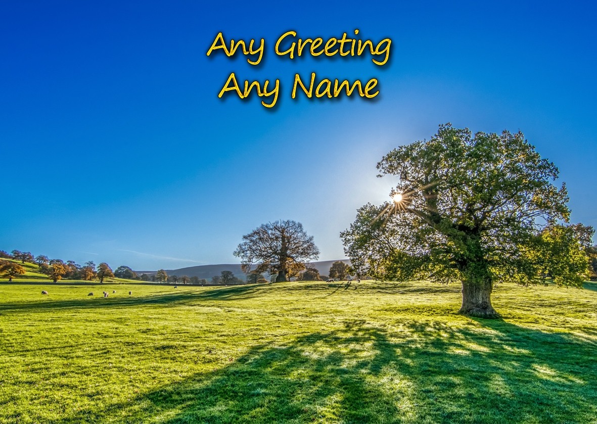 Personalised Scenic Landscape Card