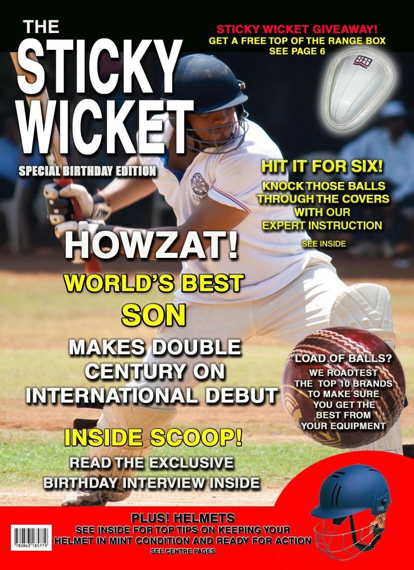 Cricket Son Birthday Card Magazine Spoof