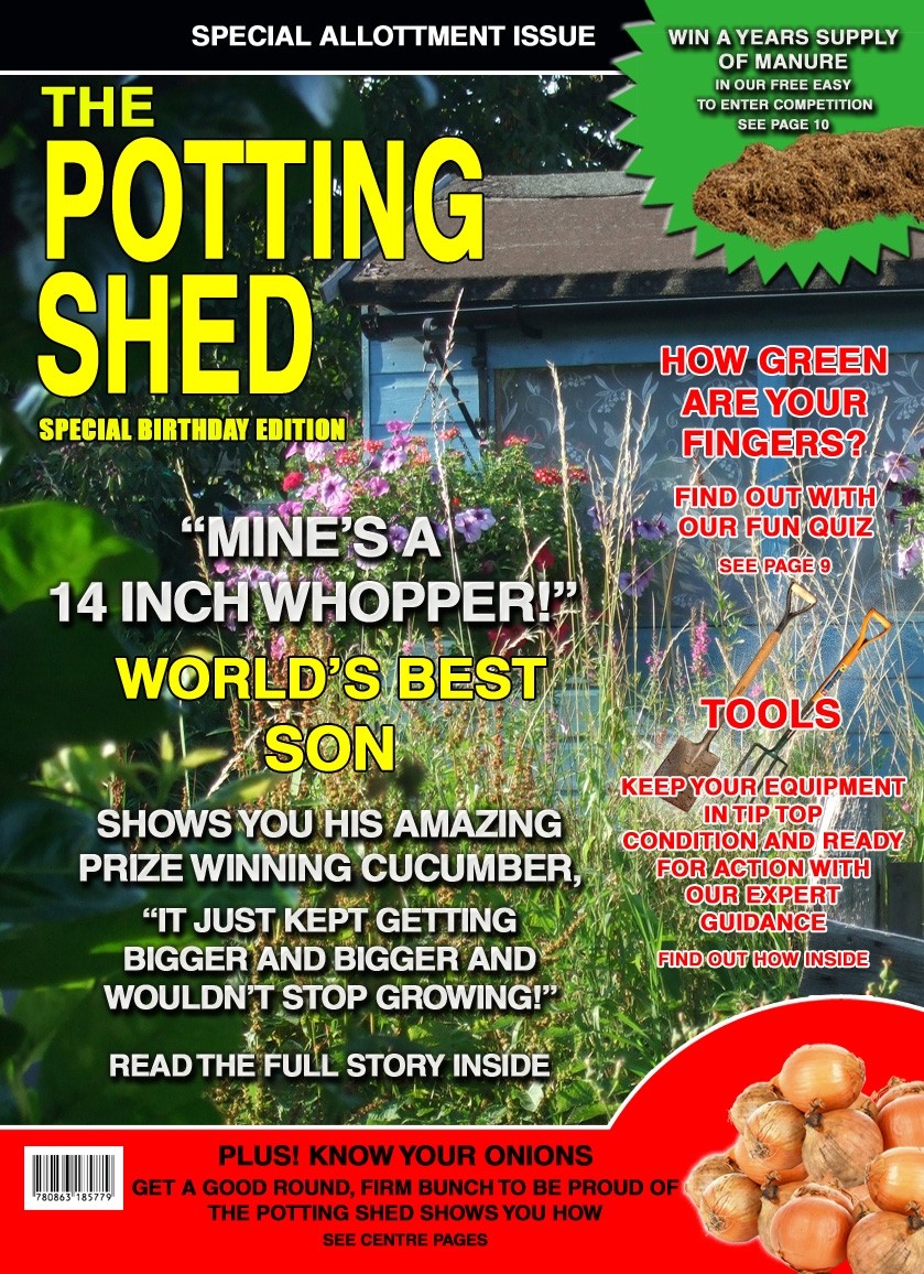 Mens Gardening Allotment 'Son' Birthday Card Magazine Spoof