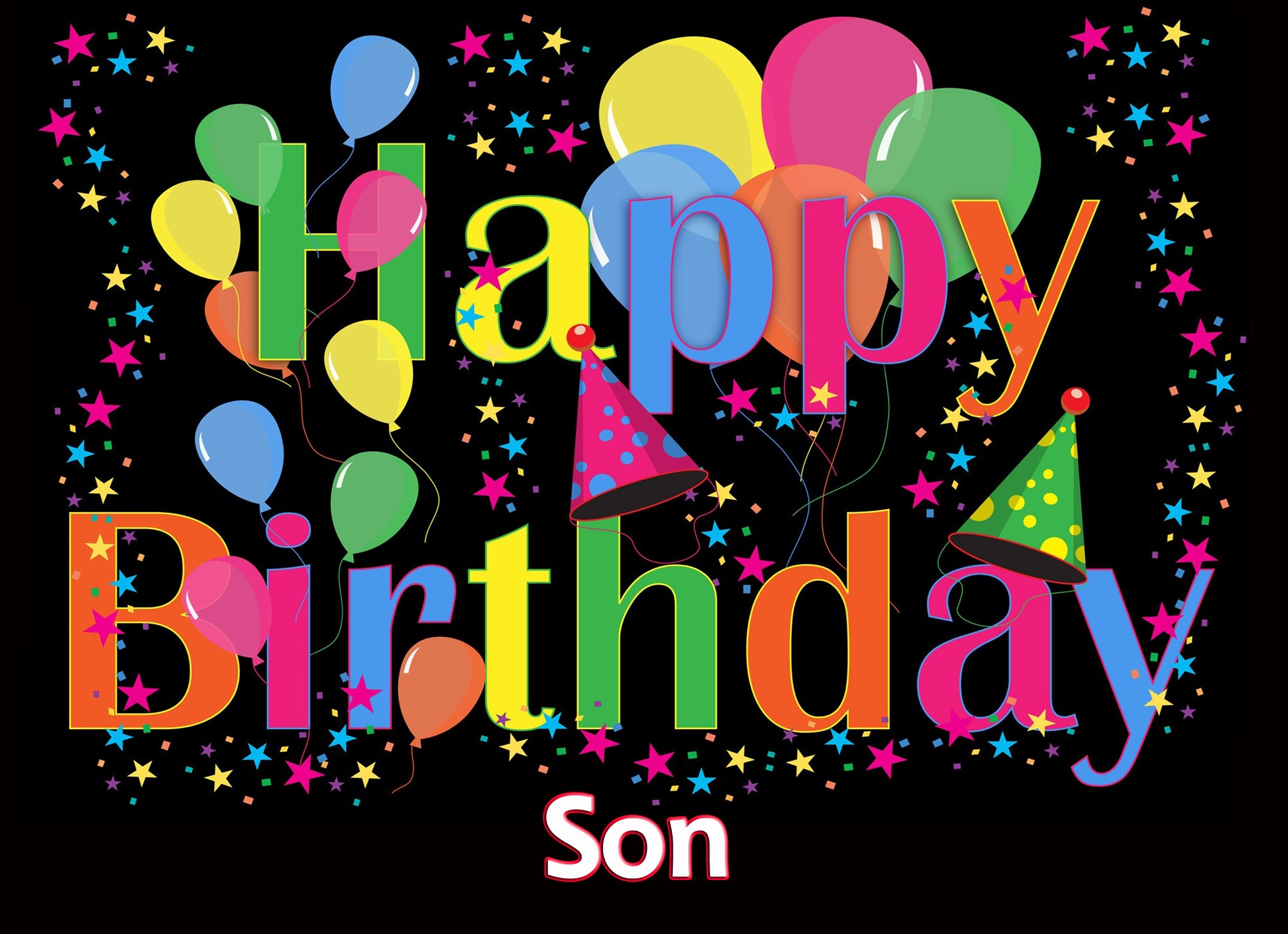 Happy Birthday 'Son' Greeting Card