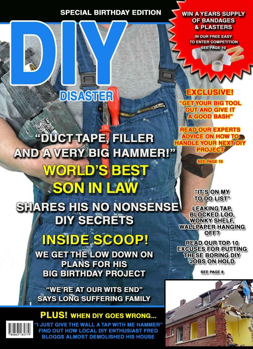 DIY Handyman Son in Law Birthday Card Magazine Spoof