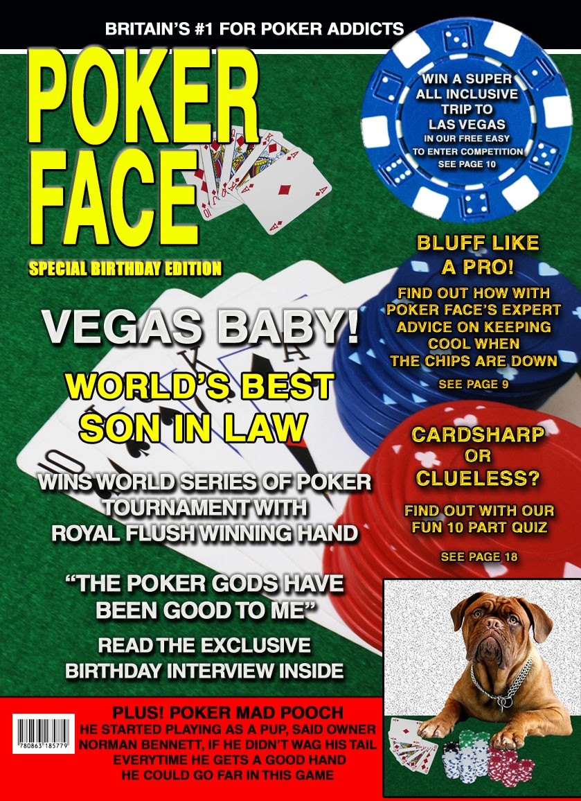 Las Vegas Poker Son in Law Birthday Card Magazine Spoof