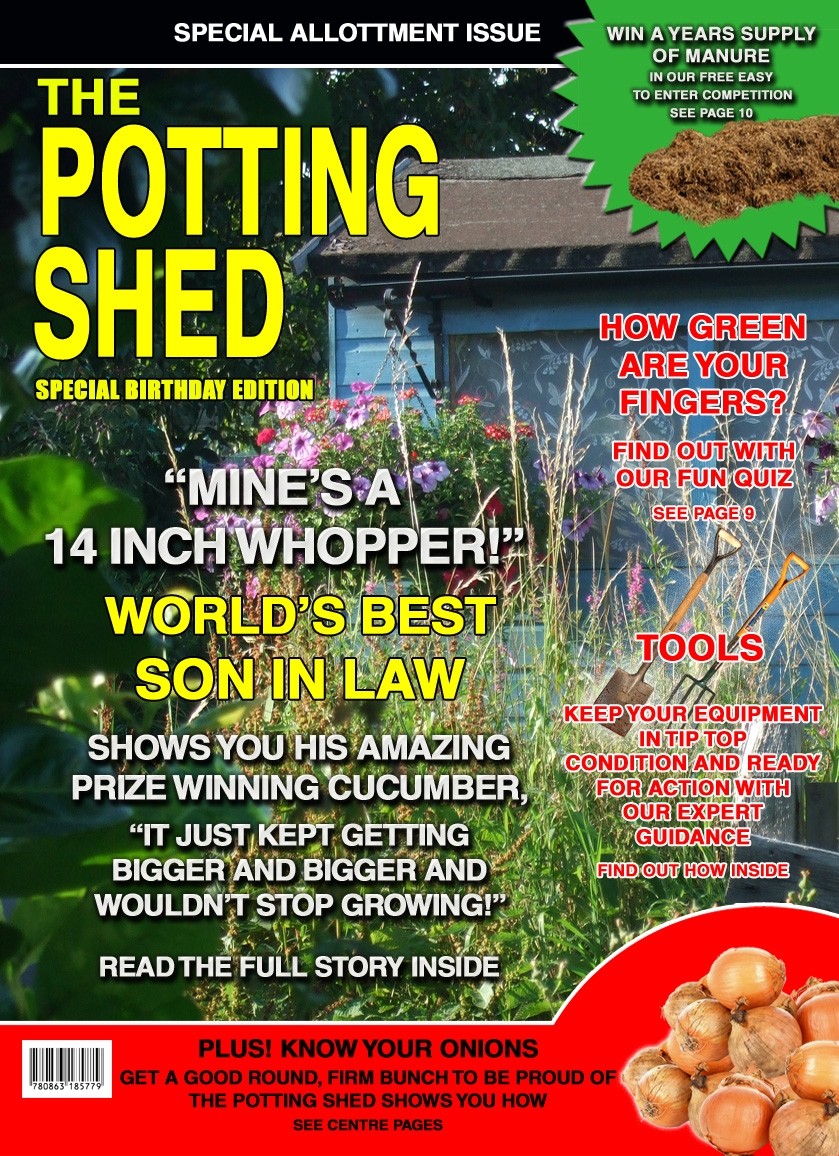 Mens Gardening Allotment 'Son in Law' Magazine Spoof Birthday Greeting Card