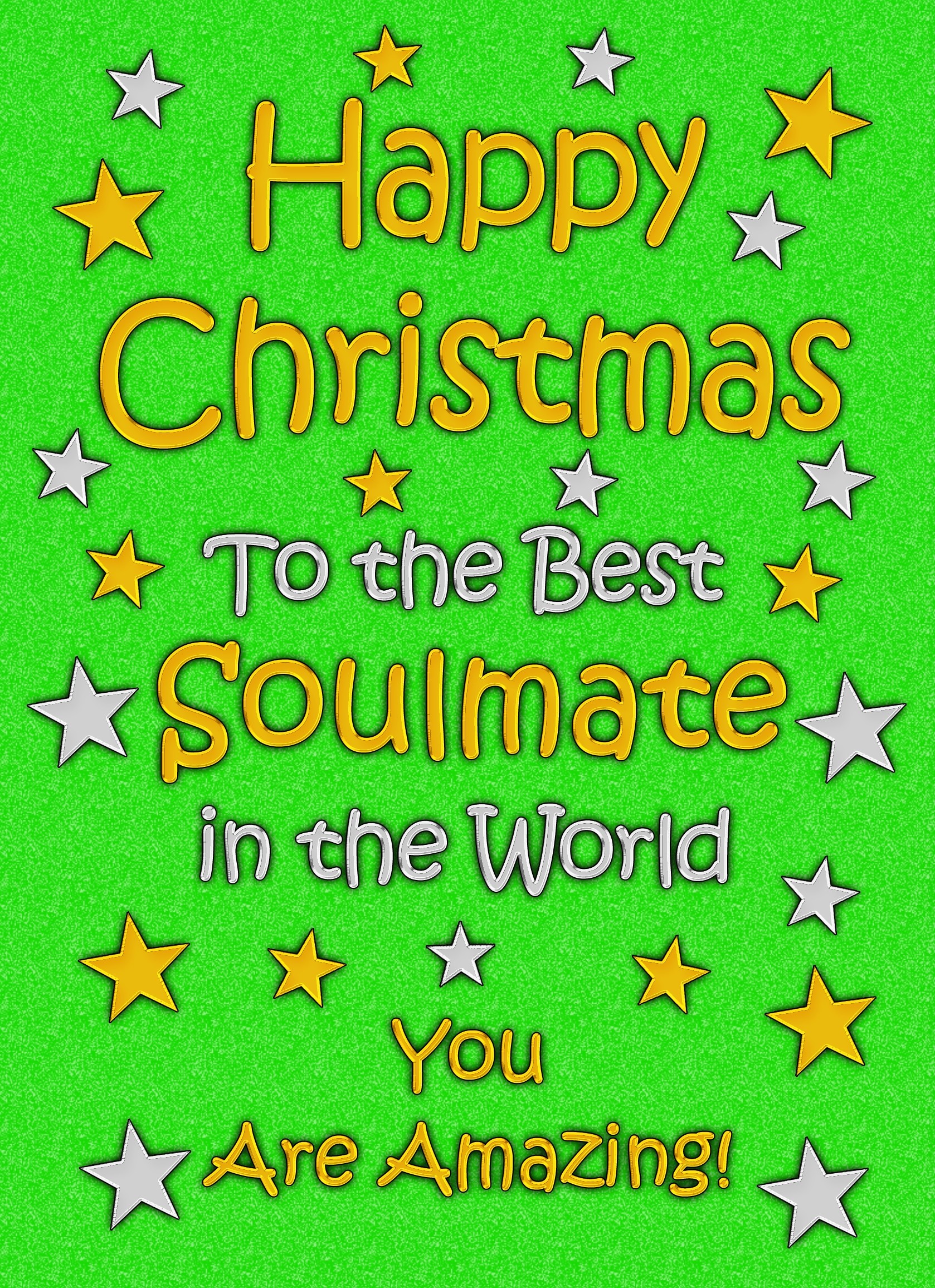 Soulmate Christmas Card (Green)