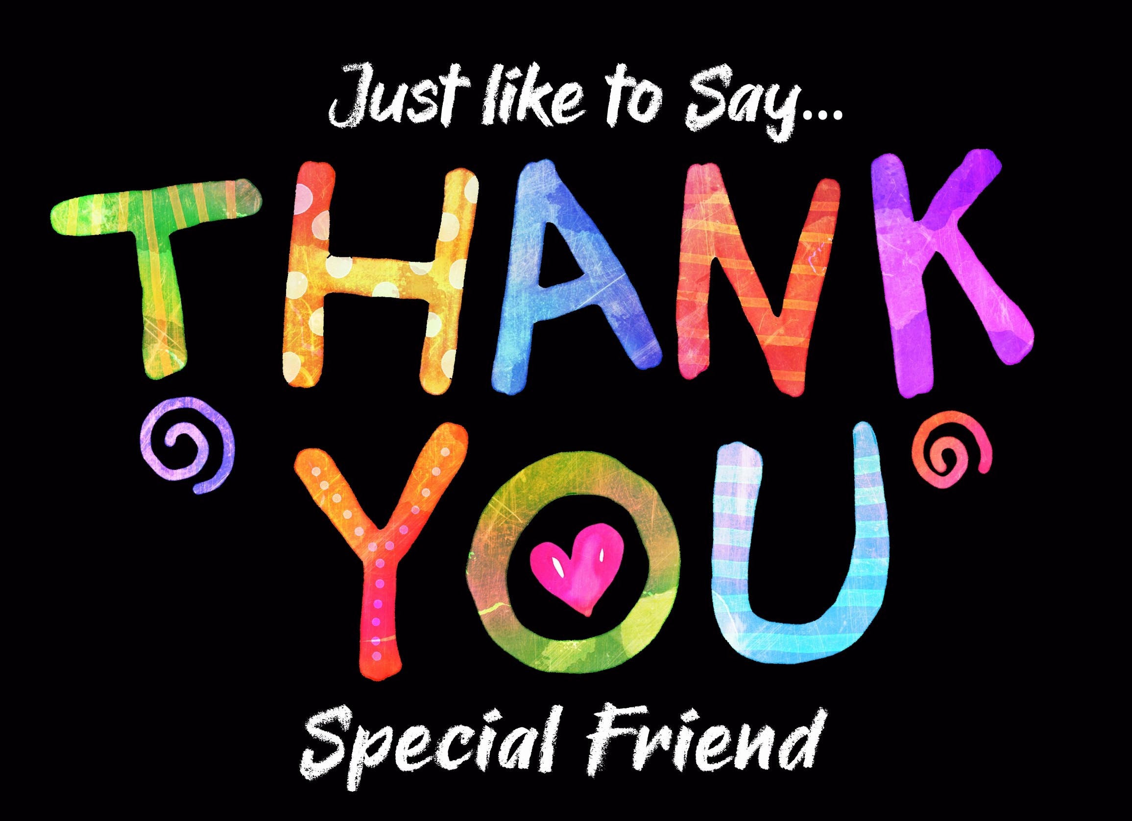 Thank You 'Special Friend' Greeting Card