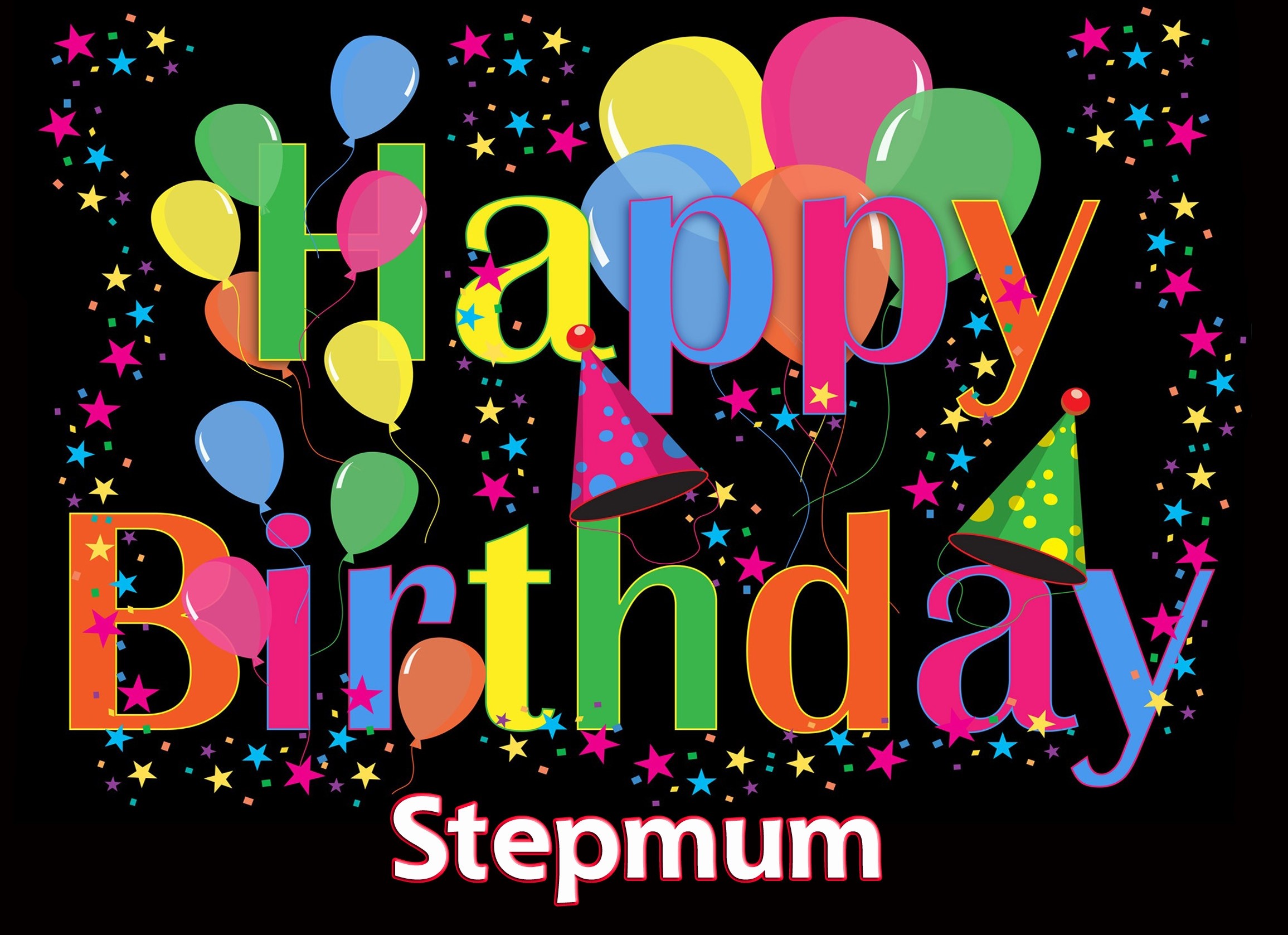 Happy Birthday 'Stepmum' Greeting Card