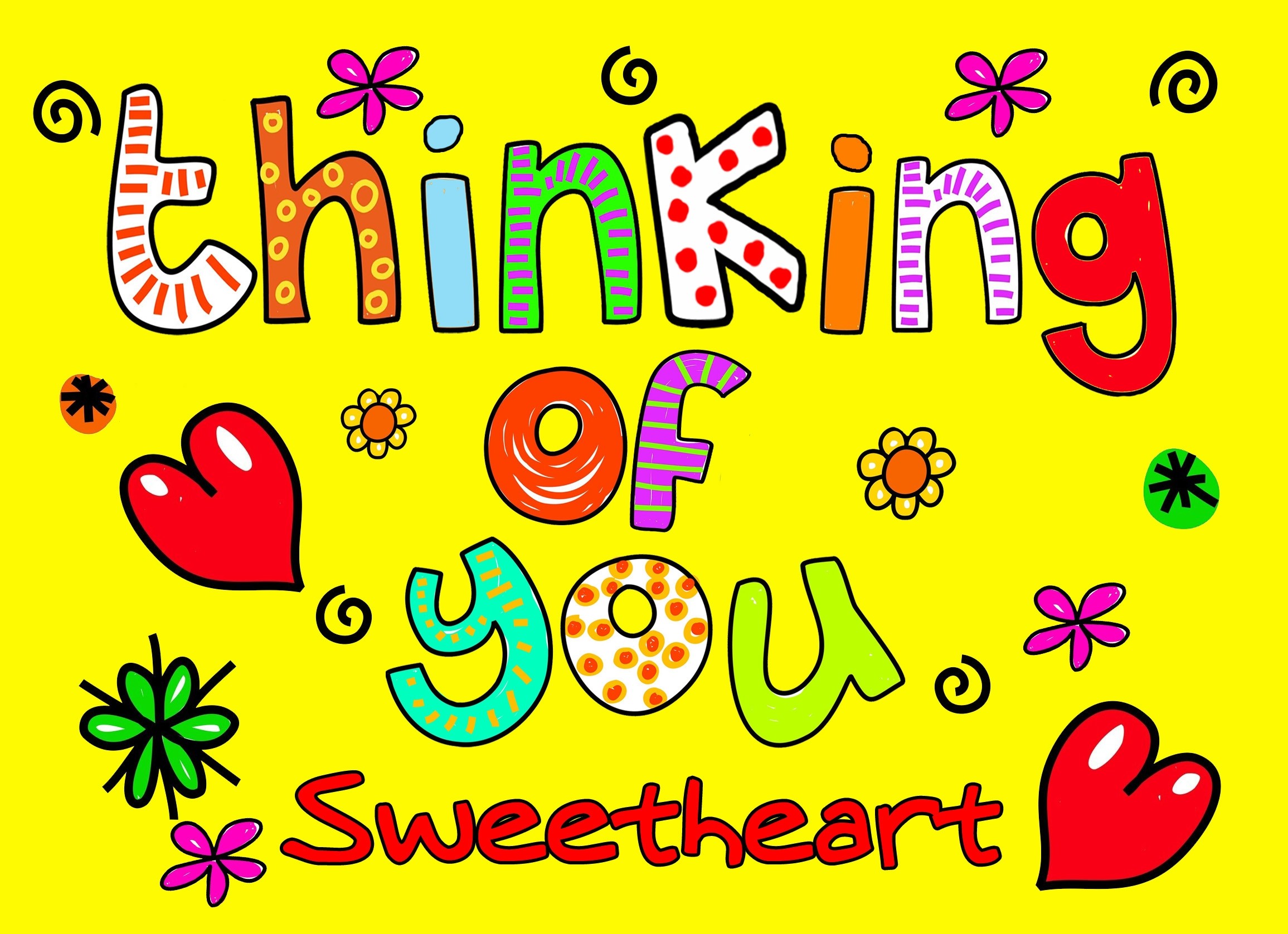 Thinking of You 'Sweetheart' Greeting Card