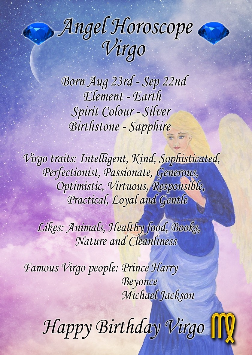 Virgo Horoscope Birthday Card