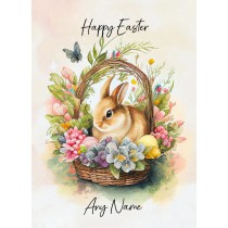 Personalised Bunny Rabbit Easter Card