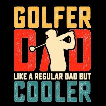 Golf Square Blank Card for Dad (Design 1)