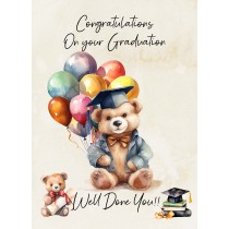 Congratulations On Your Graduation Greeting Card (Design 1)
