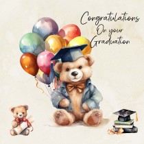 Congratulations On Your Graduation Square Greeting Card (Design 1)