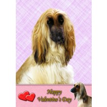 Afghan Hound Valentine's Day Card