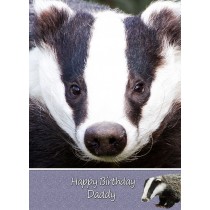 Personalised Badger Card