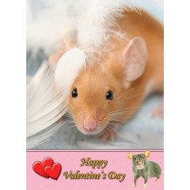 Mouse Valentine's Day Card