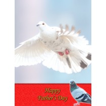 Racing Homing Pigeon Father's Day Card