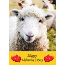Sheep Valentine's Day Card