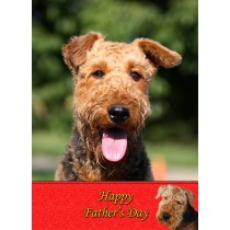Airedale Dog Father's Day Card