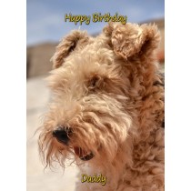 Personalised Airedale Card