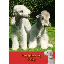 Personalised Bedlington Terrier Card