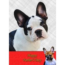 French Bulldog Father's Day Card