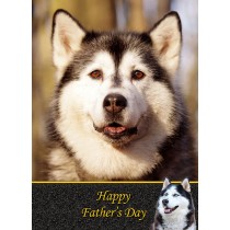 Husky Father's Day Card