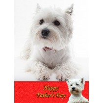 Whippet Father's Day Card