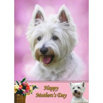 West Highland Terrier Mother's Day Card