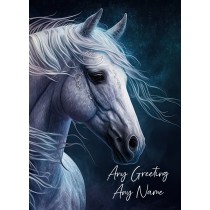 Personalised Fantasy Horse Greeting Card (Birthday, Fathers Day, Any Occasion) Design 1