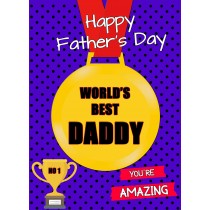 Fathers Day Card (Daddy, Medal)