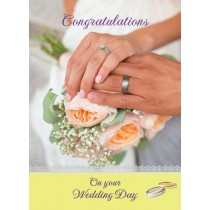 Wedding Congratulations Card (Yellow)