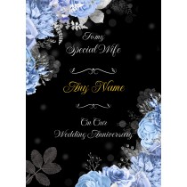 Personalised Wedding Anniversary Card (For Special Wife)