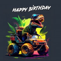 Dinosaur Funny T Rex Birthday Card 1