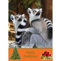 Lemur christmas card
