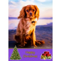 Cavalier King Charles Spaniel christmas card
