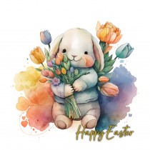 Bunny Rabbit Watercolour Easter Card 1