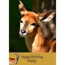 Personalised Antelope Card
