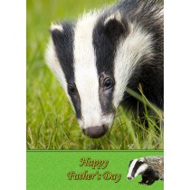 Badger Father's Day Card
