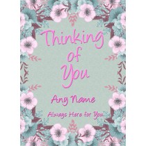 Personalised Thinking of You Greeting Card