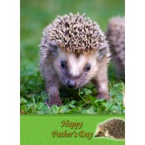 Hedgehog Father's Day Card