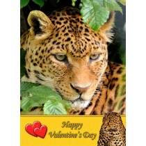 Leopard Valentine's Day Card