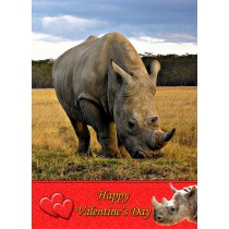 Rhino Valentine's Day Card