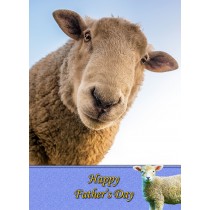 Sheep Father's Day Card