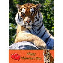 Tiger Valentine's Day Card