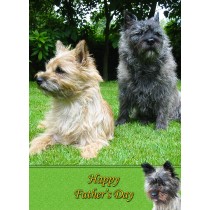 Cairn Terrier Father's Day card