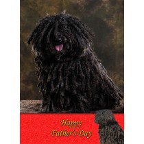 Hungarian Puli Father's Day Card