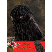 Hungarian Puli Mother's Day Card