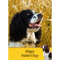 Springer Spaniel Father's Day Card